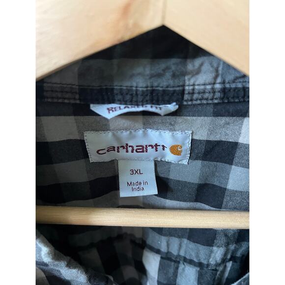 Carhartt men's plaid button up shirt size 3XL - Picture 4 of 5